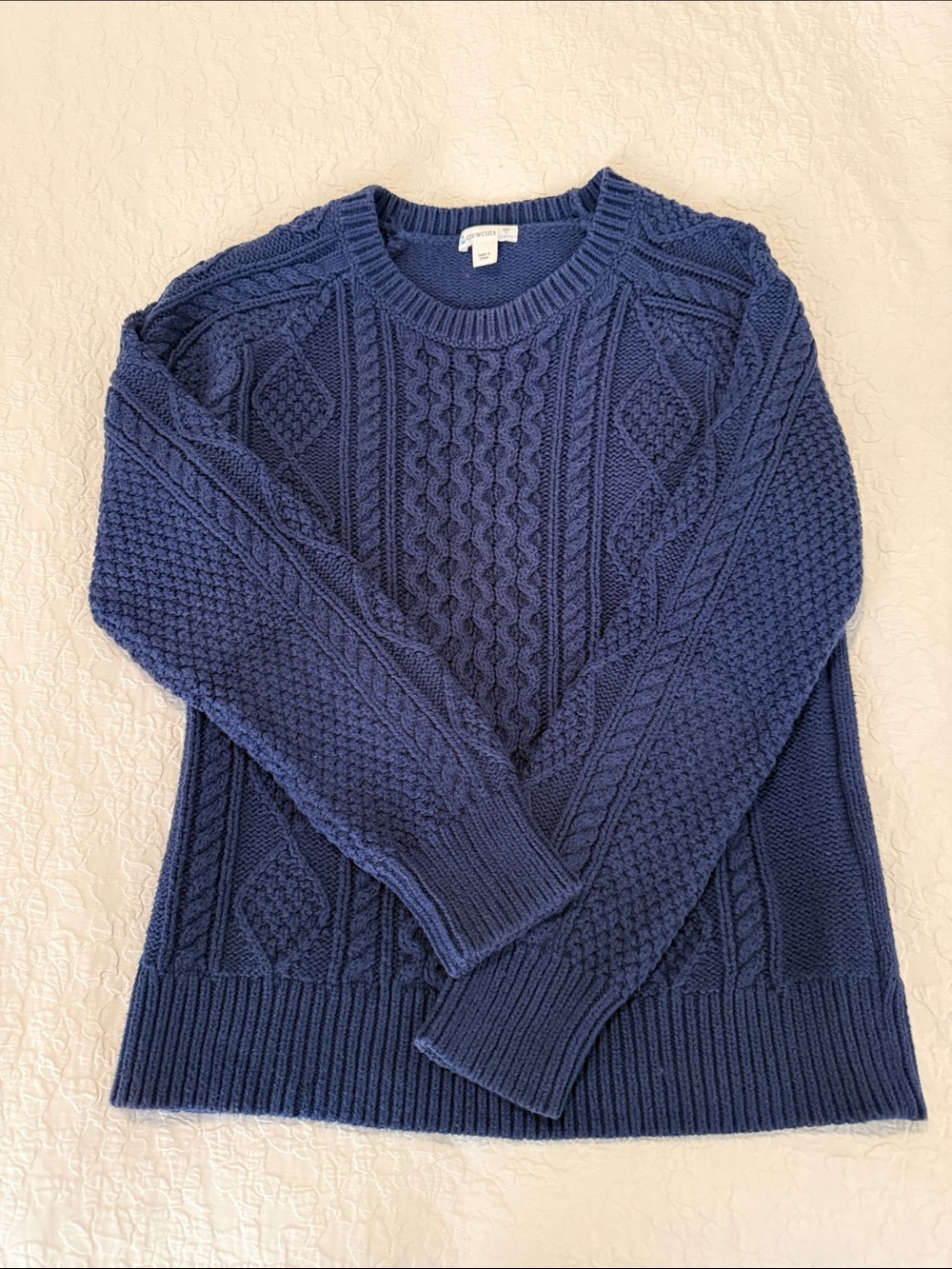 Crewcuts Navy Sweater Large (10-11) 100% Cotton